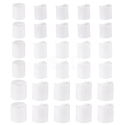 30Pcs 3 Style PP Plastic Press Caps AJEW-BC0003-83C-1