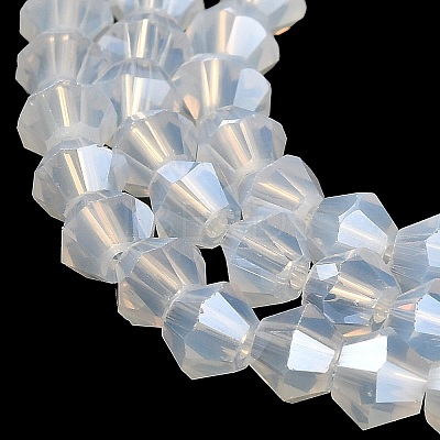 Imitation Jade Electroplate Glass Beads Strands EGLA-A039-J2mm-A05-1