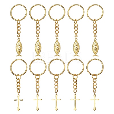 Brass & Tibetan Style Alloy Keychain KEYC-JKC00555-02-1