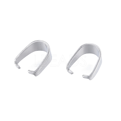 Non-Tarnish 304 Stainless Steel Snap on Bails STAS-B027-03P-01-1