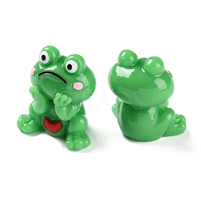 Cartoon Cute Resin 3D Frog Figurines LS-RESI-Z024-01C-1