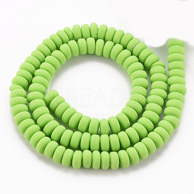 Handmade Polymer Clay Beads Strands X-CLAY-N008-008O-1