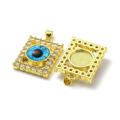 Golden Brass Pendants KK-L209-006G-03-1