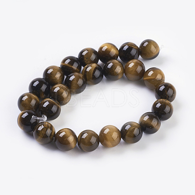 Natural Tiger Eye Beads Strands X-G-G099-8mm-5-1