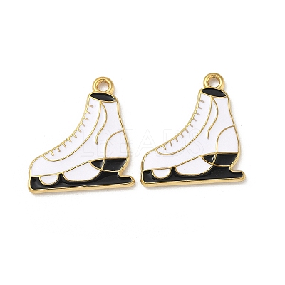304 Stainless Steel Enamel Pendants STAS-L300-012G-24-1