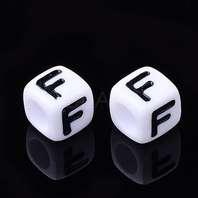 Letter Acrylic Beads PL37C9129-F-1