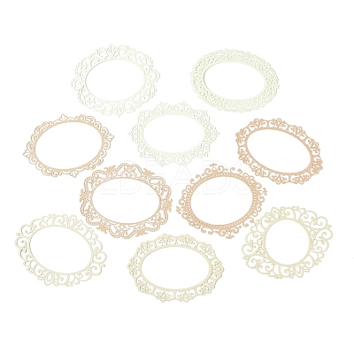 10Pcs 10 Styles Vintage Lace Cut Scrapbook Paper Pads DIY-G118-04E-1