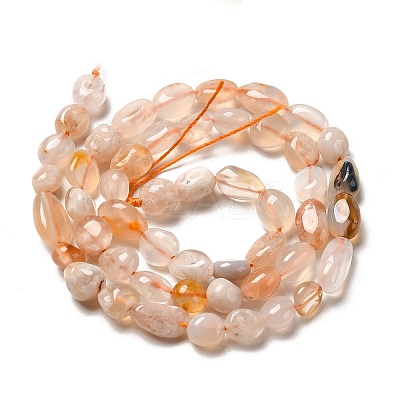 Natural Cherry Blossom Agate Beads Strands G-I351-A07-1