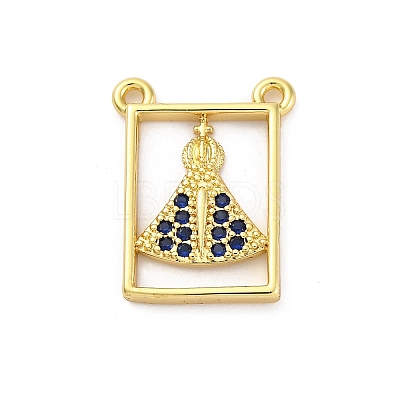 Brass Micro Pave Cubic Zirconia Pendants KK-U066-21A-G-1