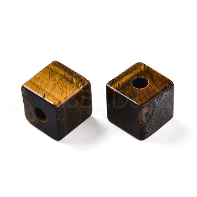 Natural Tiger Eye European Beads G-N345-07A-02-1