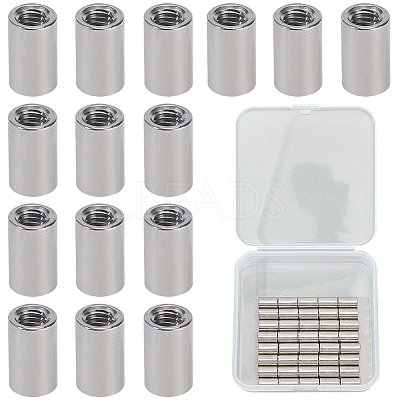 40Pcs 304 Stainless Steel Ear Nuts DIY-BBC0002-61-1