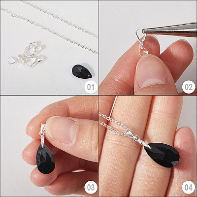 6Pcs 3 Style 925 Sterling Silver Pendants Bails STER-SC0001-29-1