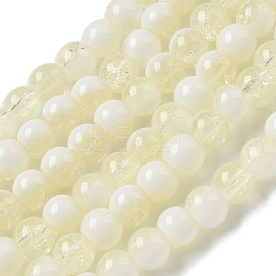 Crackle Glass Beads X1-GLAA-U001-6mm-11-1