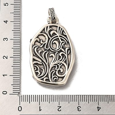 Rack Plating Brass Micro Pave Cubic Zirconia with Sea shell Pendants KK-Q795-15C-AS-1