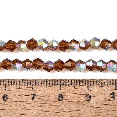 AB Color Plated Transparent Glass Beads Strands GLAA-G127-01-02Q-1