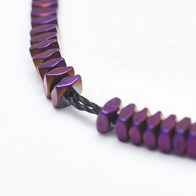 Electroplate Non-magnetic Synthetic Hematite Beads Strands G-L489-D04-1