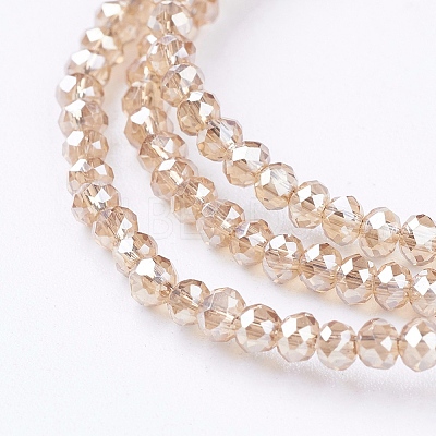 Electroplate Glass Beads Strands EGLA-J025-F-M-1