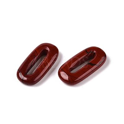 Natural Red Jasper Oval Pendants G-N342-105E-1