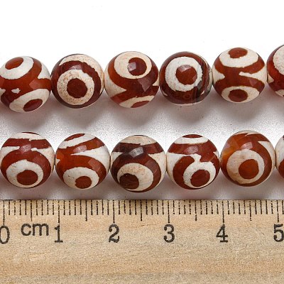 Tibetan Style dZi Beads Strands G-P526-D08-02-1