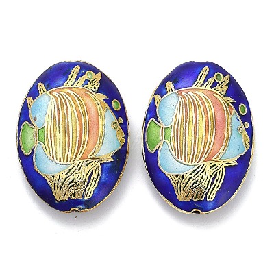 Handmade Cloisonne Beads CLB-Z001-02G-1