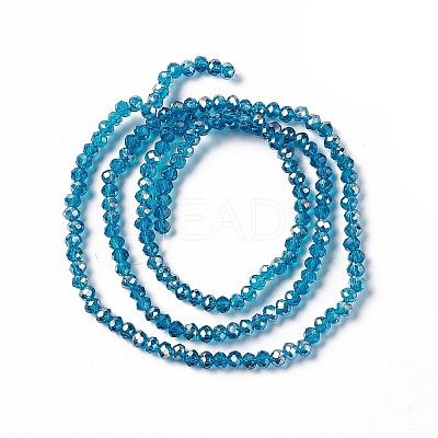 Electroplate Glass Beads Strands EGLA-R048-2mm-17-1