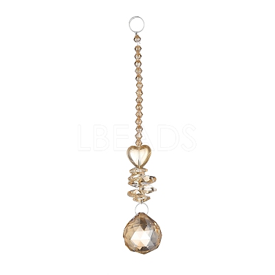 Crystal Teardrop Beaded Wall Hanging Decoration Pendant Decoration HJEW-G019-01A-1
