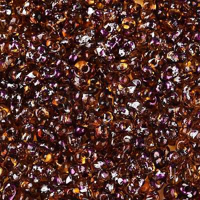 Picasso Spray Painted Glass Seed Beads SEED-T006-04-5-1