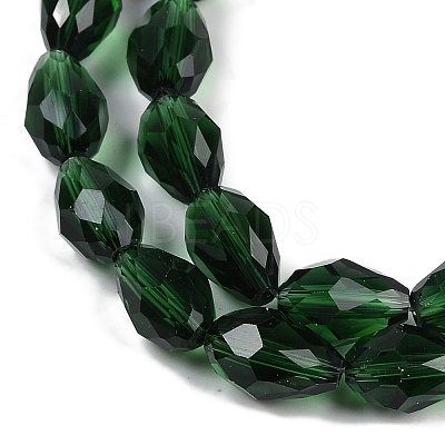 Transparent Glass Beads Strands EGLA-N013-T8mm-D15-1