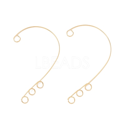 Ion Plating(IP) 316 Stainless Steel Ear Cuff Findings STAS-H148-01G-1