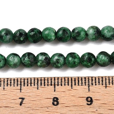 Dyed Natural White Jade Beads Strands G-T140-4mm-B08-1