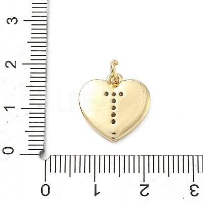 Brass Micro Pave Clear Cubic Zirconia Pendants KK-D229-01G-20-1