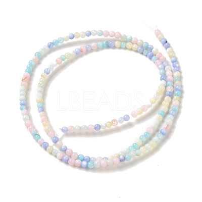 Ice Cream Color Dyed Natural Freshwater Shell Beads Strands X1-SHEL-G018-01B-1
