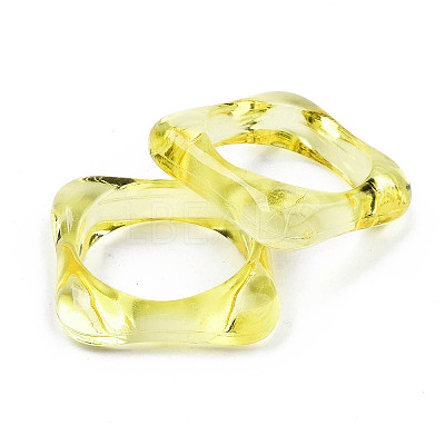 Transparent Acrylic Finger Rings LS-RJEW-T010-03H-1