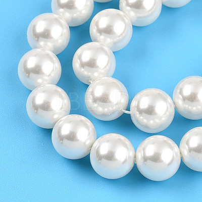 Baking Paint Pearlized Glass Pearl Bead Strands HY-N002-8mm-A11-1
