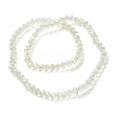 Electroplate Transparent Glass Beads Strands EGLA-A034-T4mm-T16-1