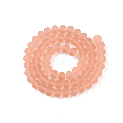 Transparent Glass Beads Strands EGLA-A044-T8mm-MD21-1