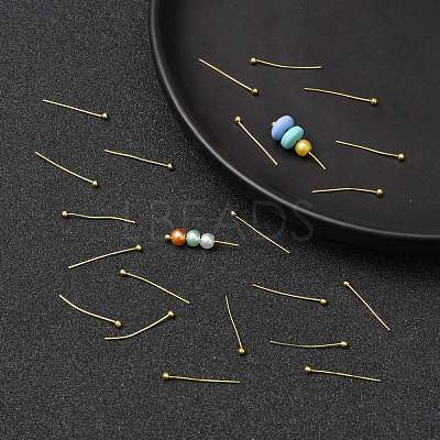 Brass Ball Head Pins X-KK-R020-04G-1