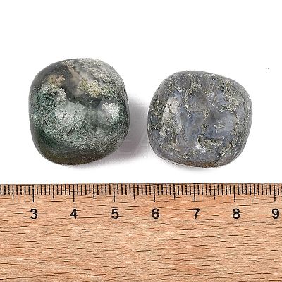 Natural Moss Agate Beads G-G348-01B-04-1