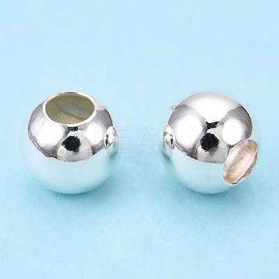 925 Sterling Silver Beads STER-S002-12A-6mm-1