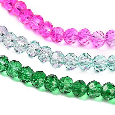 Transparent Painted Glass Beads Strands DGLA-A034-T4mm-A03-1
