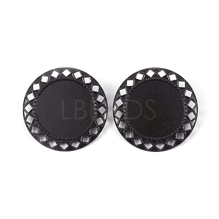 Zinc Alloy Brooch Findings PALLOY-WH0066-23I-1