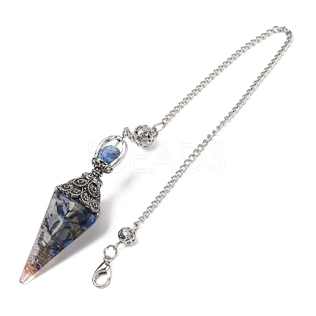 Resin Cone Pointed Dowsing Pendulums GG-CBA040B-03P-01-1