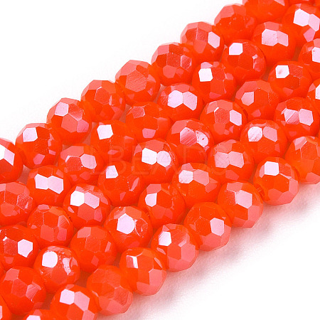 Electroplate Glass Beads Strands EGLA-A034-P2mm-A27-1
