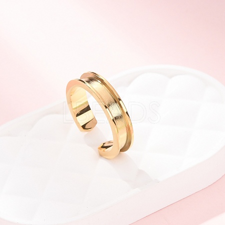 304 Stainless Steel Cuff Open Rings SA-CBACA70-01B-G-1