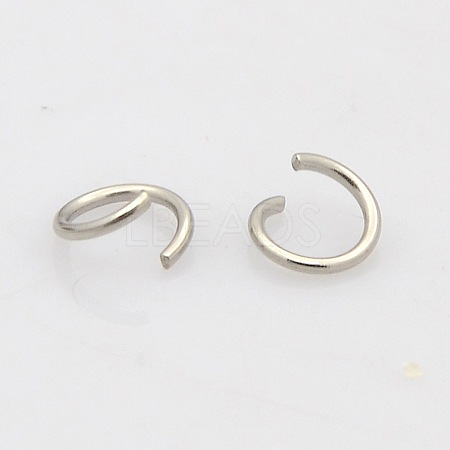 Tarnish Resistant 304 Stainless Steel Open Jump Rings STAS-N015-03-8x1mm-1