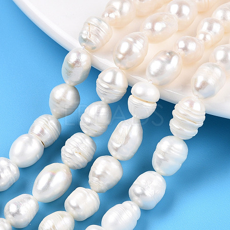 Natural Cultured Freshwater Pearl Beads Strands PEAR-N012-08E-1