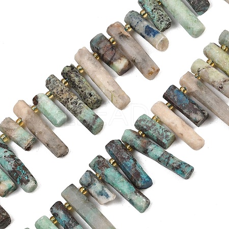 Natural Chrysocolla Beads Strands G-F829-A05-01-1