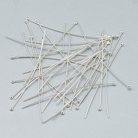 925 Sterling Silver Ball Head Pins STER-T002-163S-1