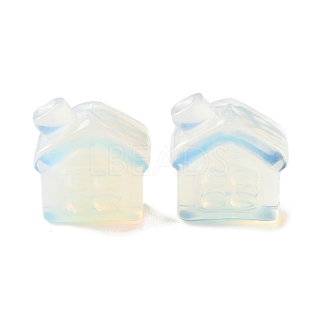 Opalite Carved House Figurines DJEW-P015-01B-1