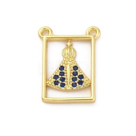 Brass Micro Pave Cubic Zirconia Pendants KK-U066-21A-G-1